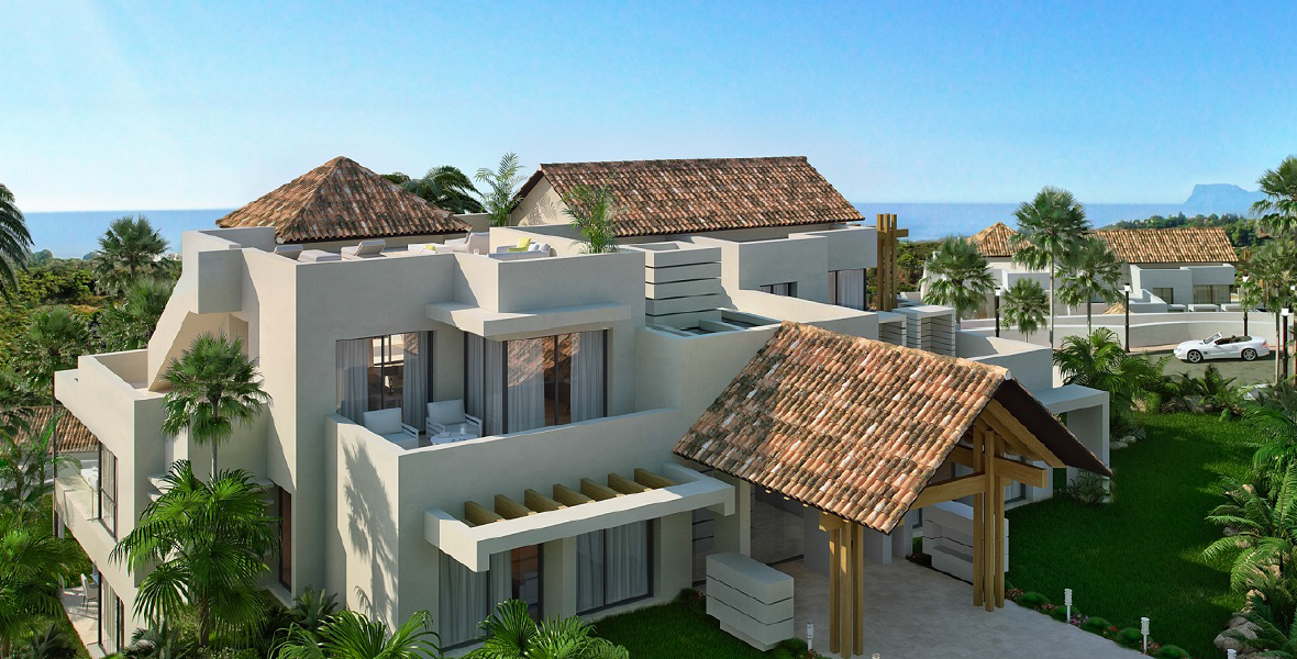 Impressive development of apartments and detached villas off plan with 150,000 square meters in the best sought after area in Benahavis, Marbella. From € 530.000.