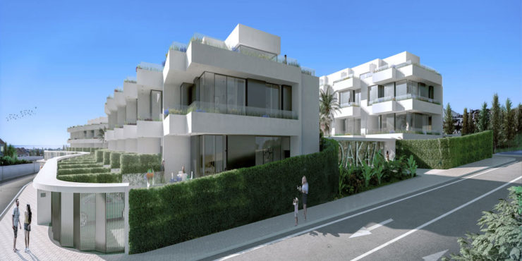 Fuengirola. Off plan three bedrooms townhouse with stunning sea views in contemporary style.From € 395.000