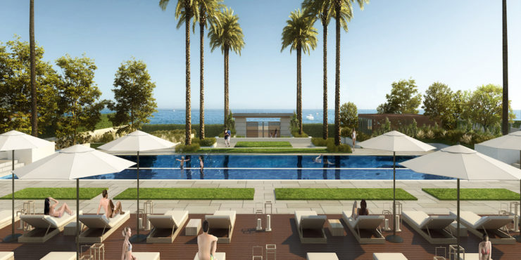 Exclusive contemporary frontline beach off plan apartment in Estepona, New Golden Mile.From € 792.000