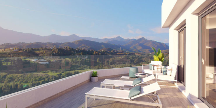 Off plan two bedrooms townhouses situated in an exceptional position on the sought after New Golden Mile in Estepona.From € 260.000